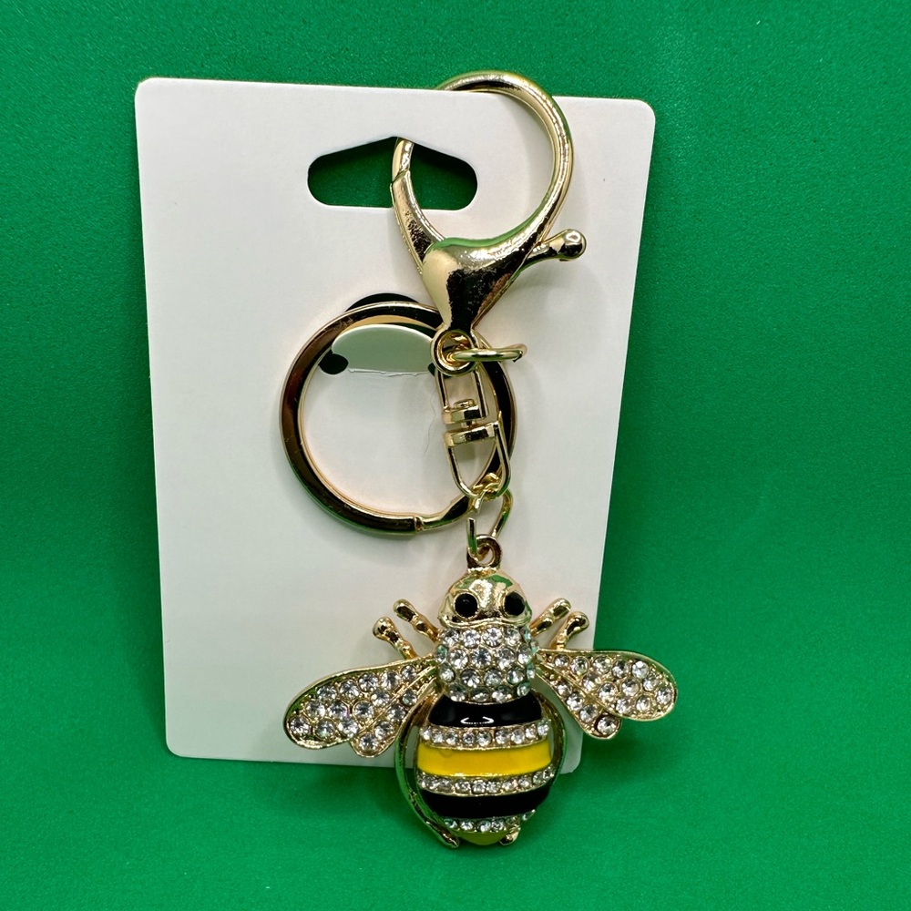 Bee bag charm/keychain NEW - Picture 3 of 8